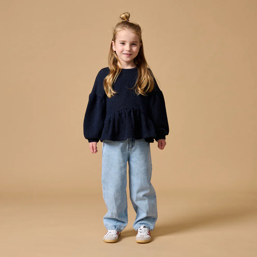 Ballon Fit Jeans Washed Light Blue