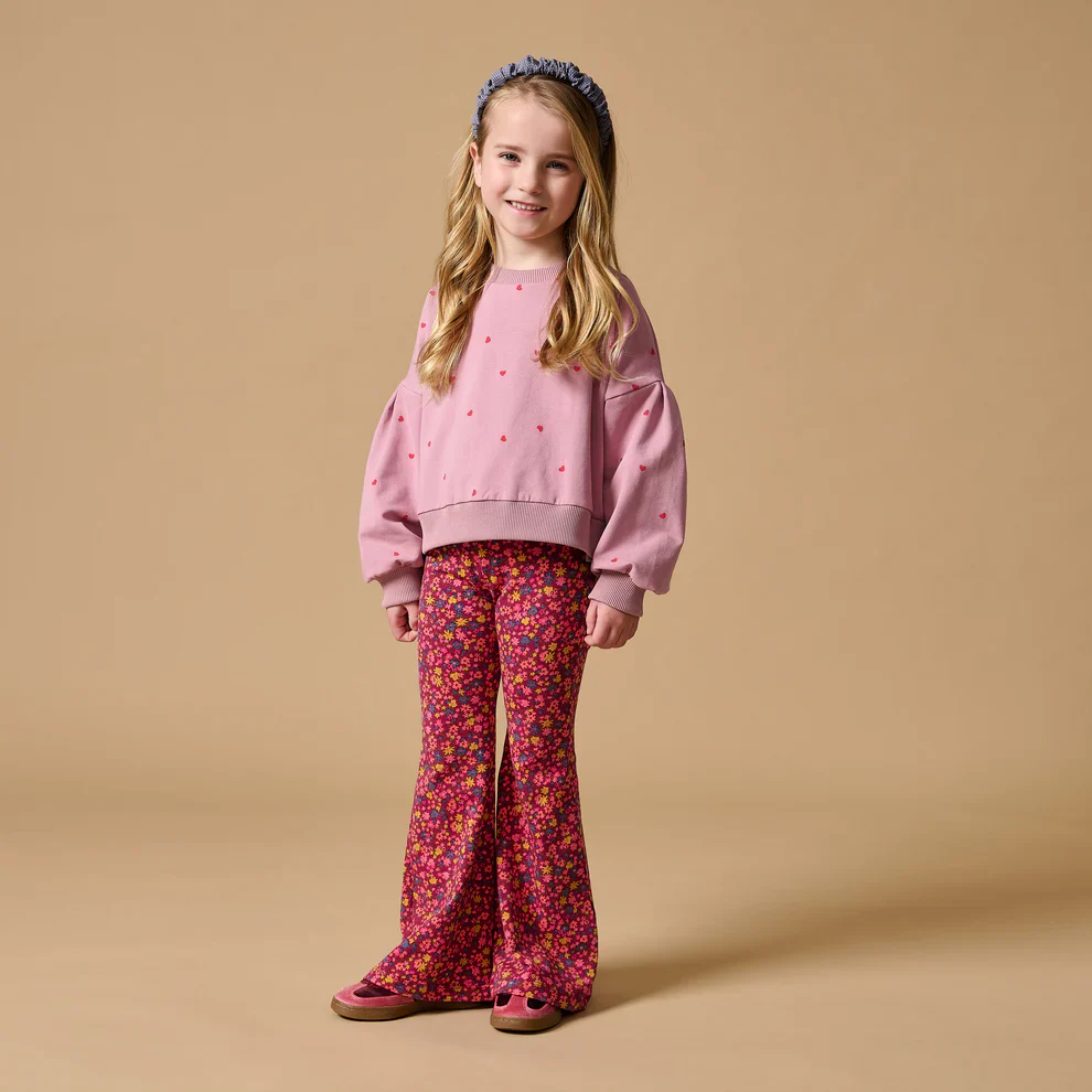 Bowie Flared Pants Winter Flowers