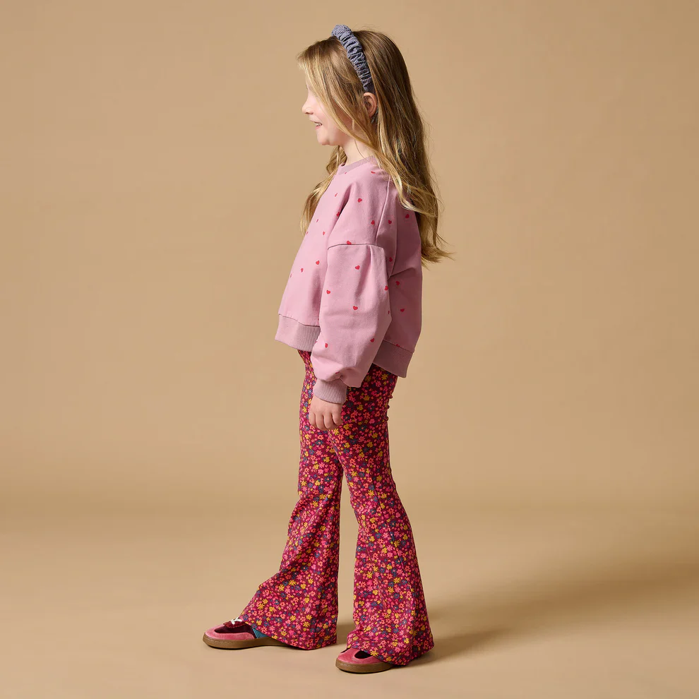 Bowie Flared Pants Winter Flowers