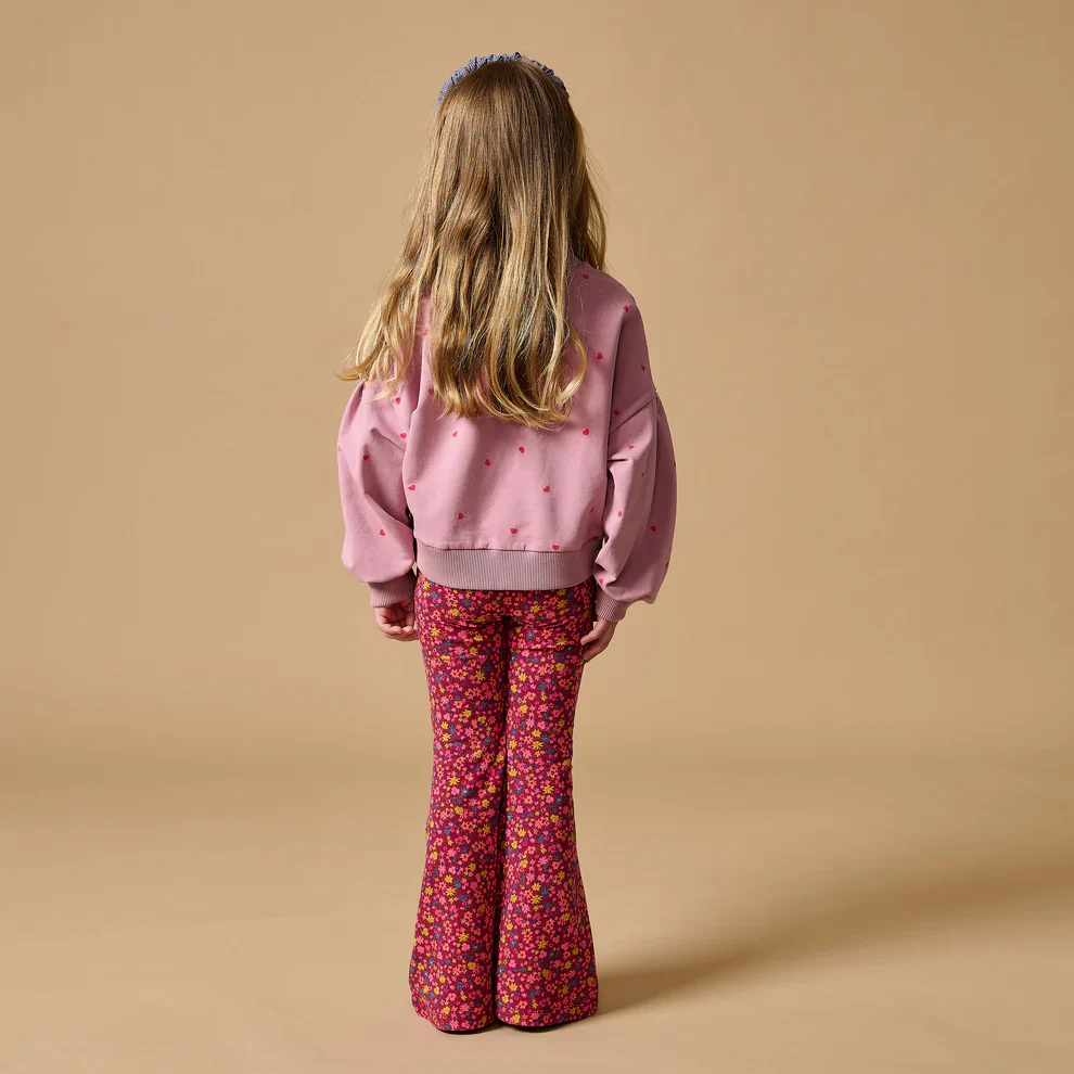 Bowie Flared Pants Winter Flowers