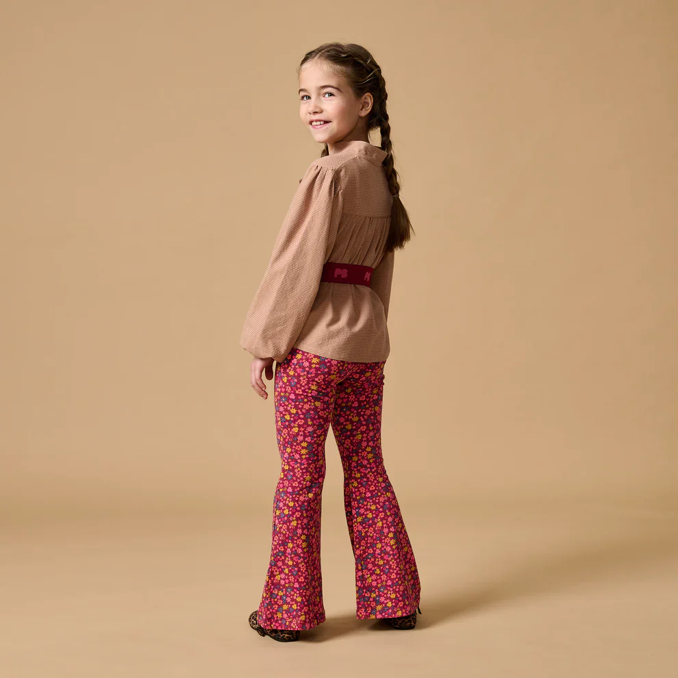 Bowie Flared Pants Winter Flowers
