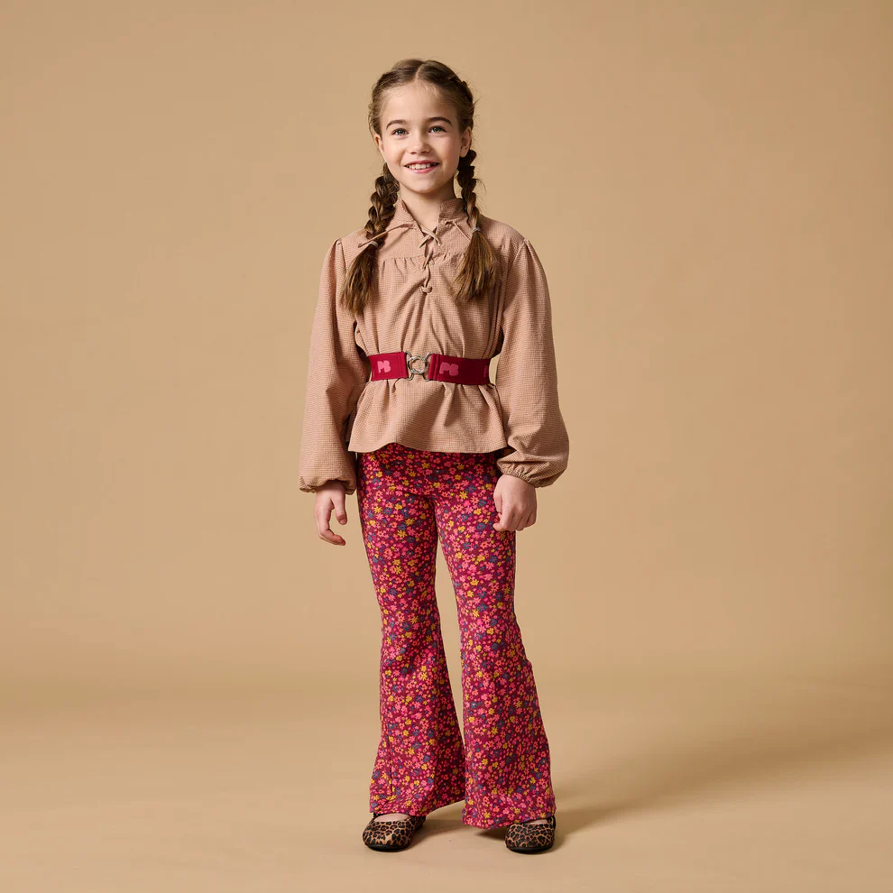 Bowie Flared Pants Winter Flowers