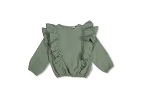Ruffle Blouse Iceberg Green