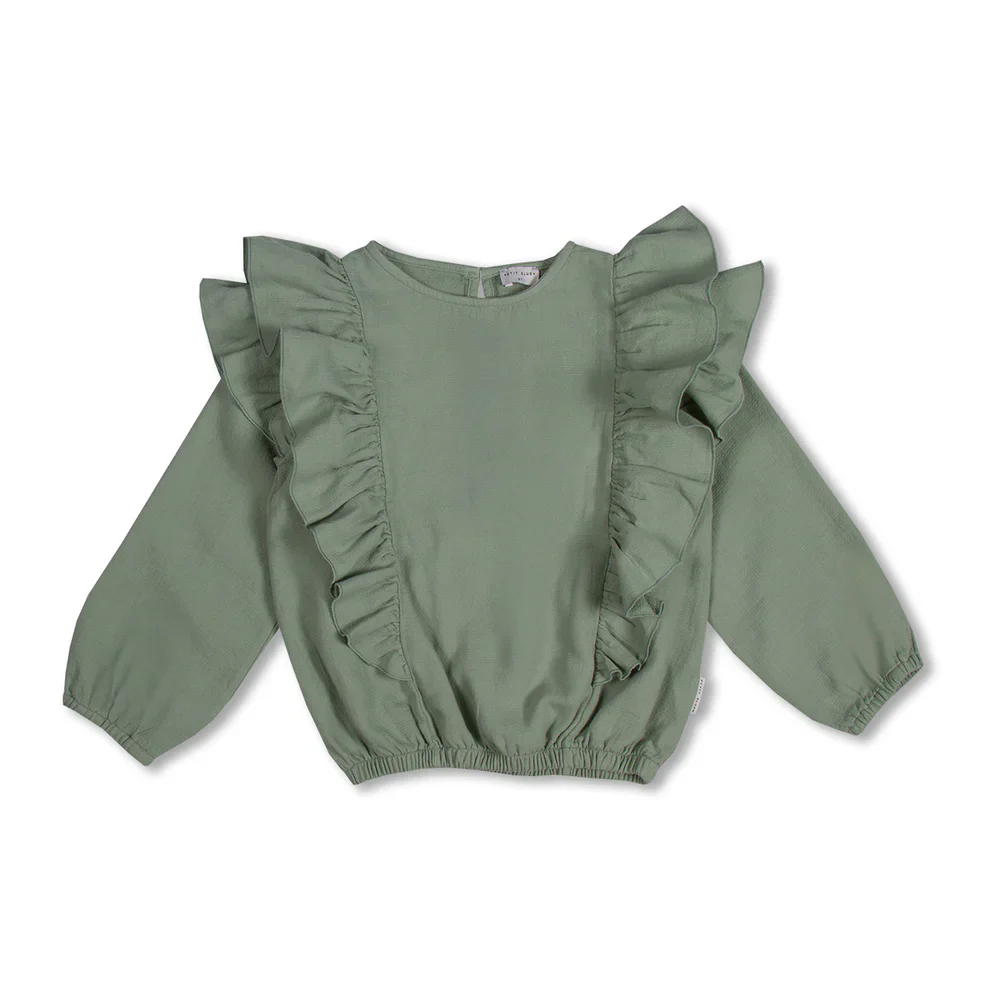 Ruffle Blouse Iceberg Green