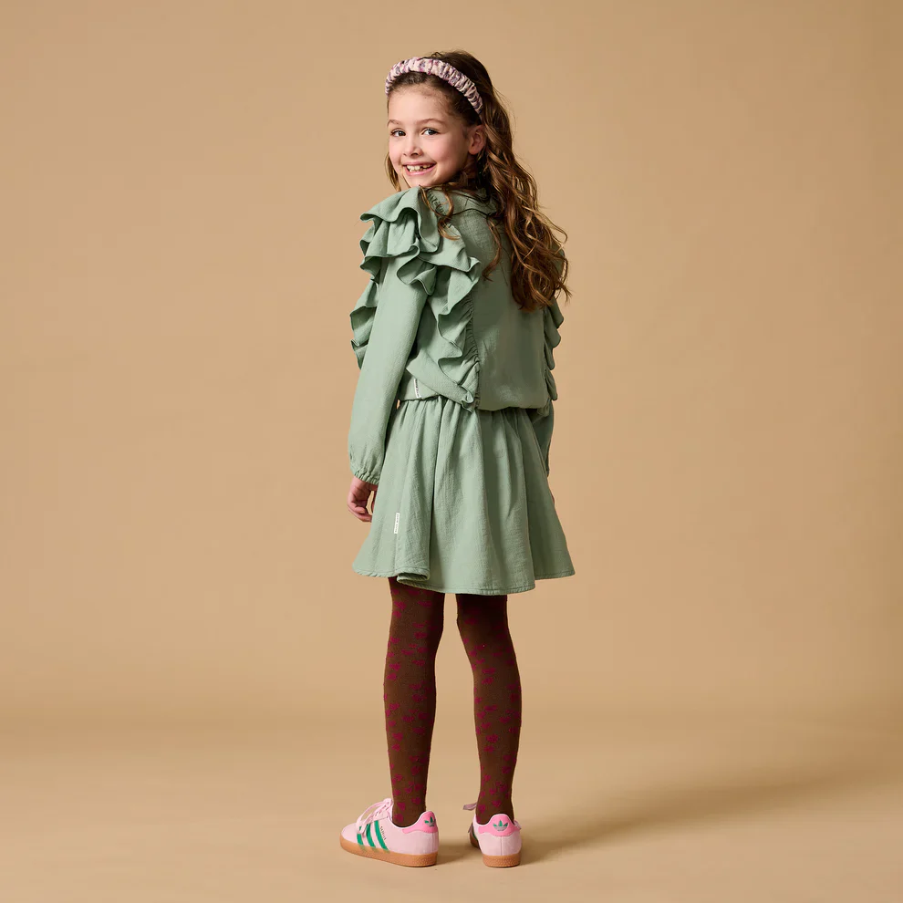 Ruffle Blouse Iceberg Green
