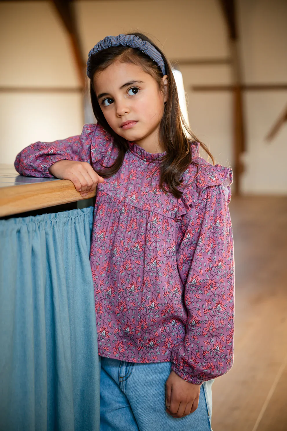 Nina Blouse Jaipur Flower AOP