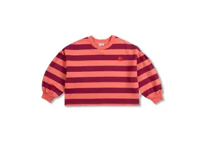 Sweater Stripe Peach/Bordeaux