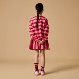 Sweater Stripe Peach/Bordeaux