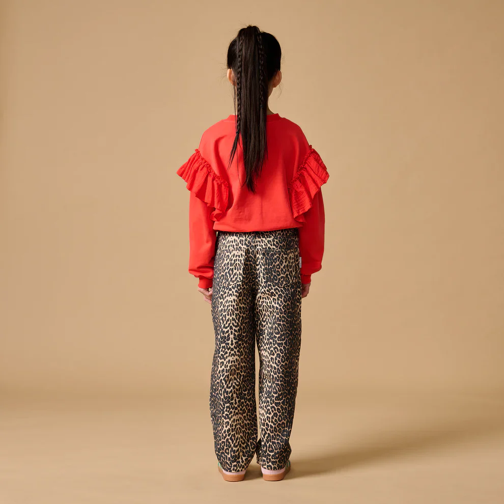Romantic Ruffle Sweater Cayenne