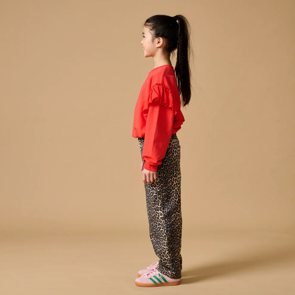 Romantic Ruffle Sweater Cayenne
