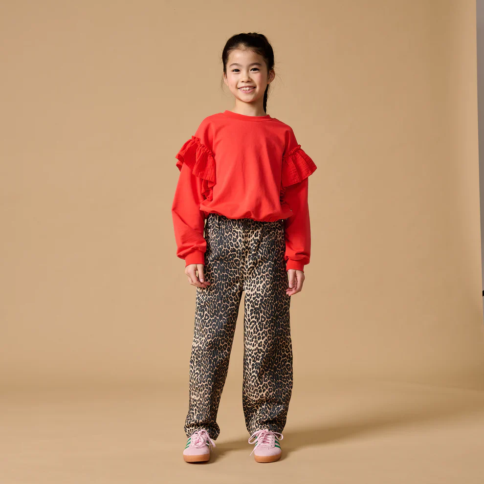 Romantic Ruffle Sweater Cayenne