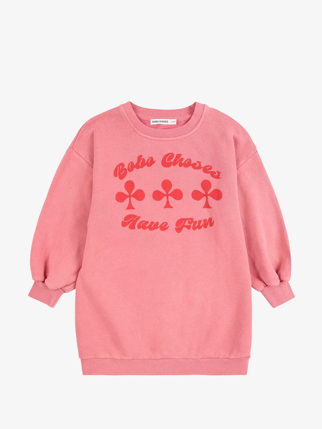 Have Fun sweatshirt dress PINK