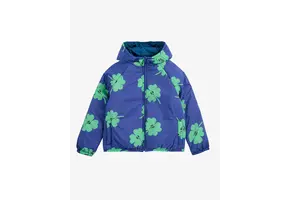 Lucky Clover all over reversible anorak PURPLE