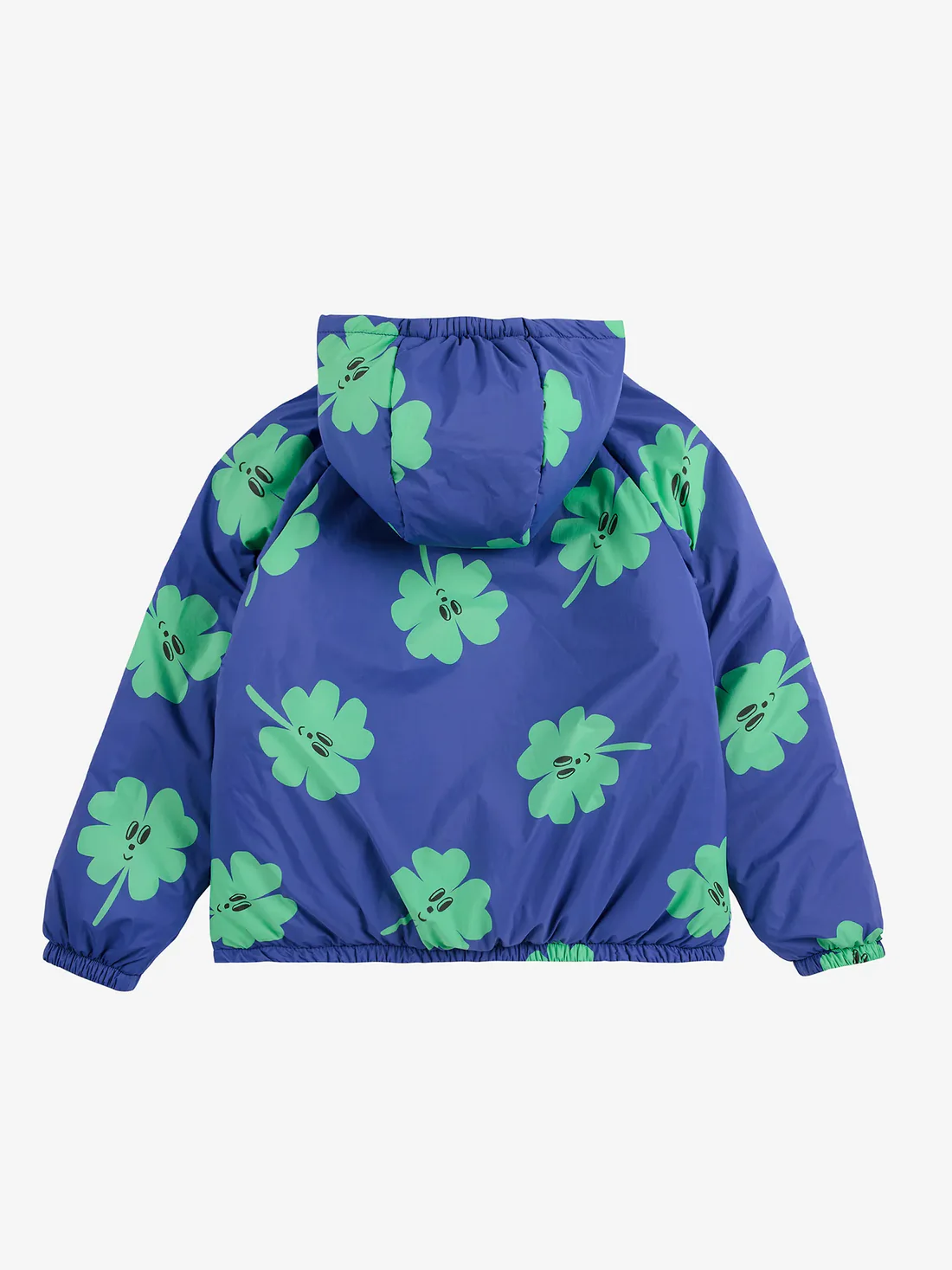 Lucky Clover all over reversible anorak PURPLE