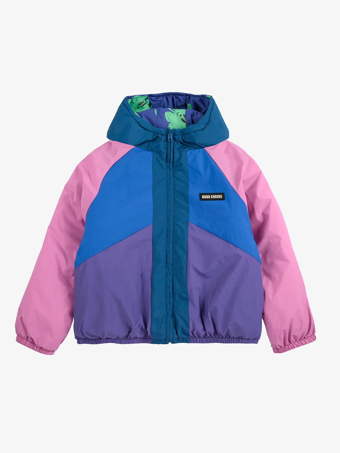 Lucky Clover all over reversible anorak PURPLE