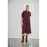 WBLJOLINE LS MIDI DRESS WINDSOR WINE