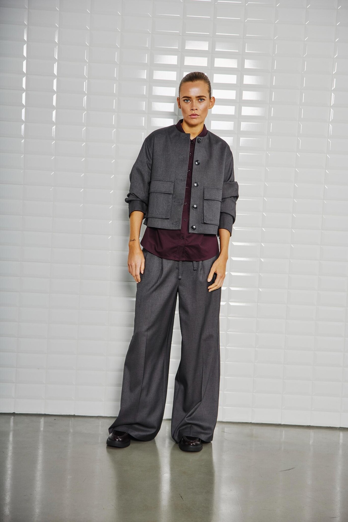 WBLMAGNOLIA TAILORED JACKET MIDNIGHT GREY