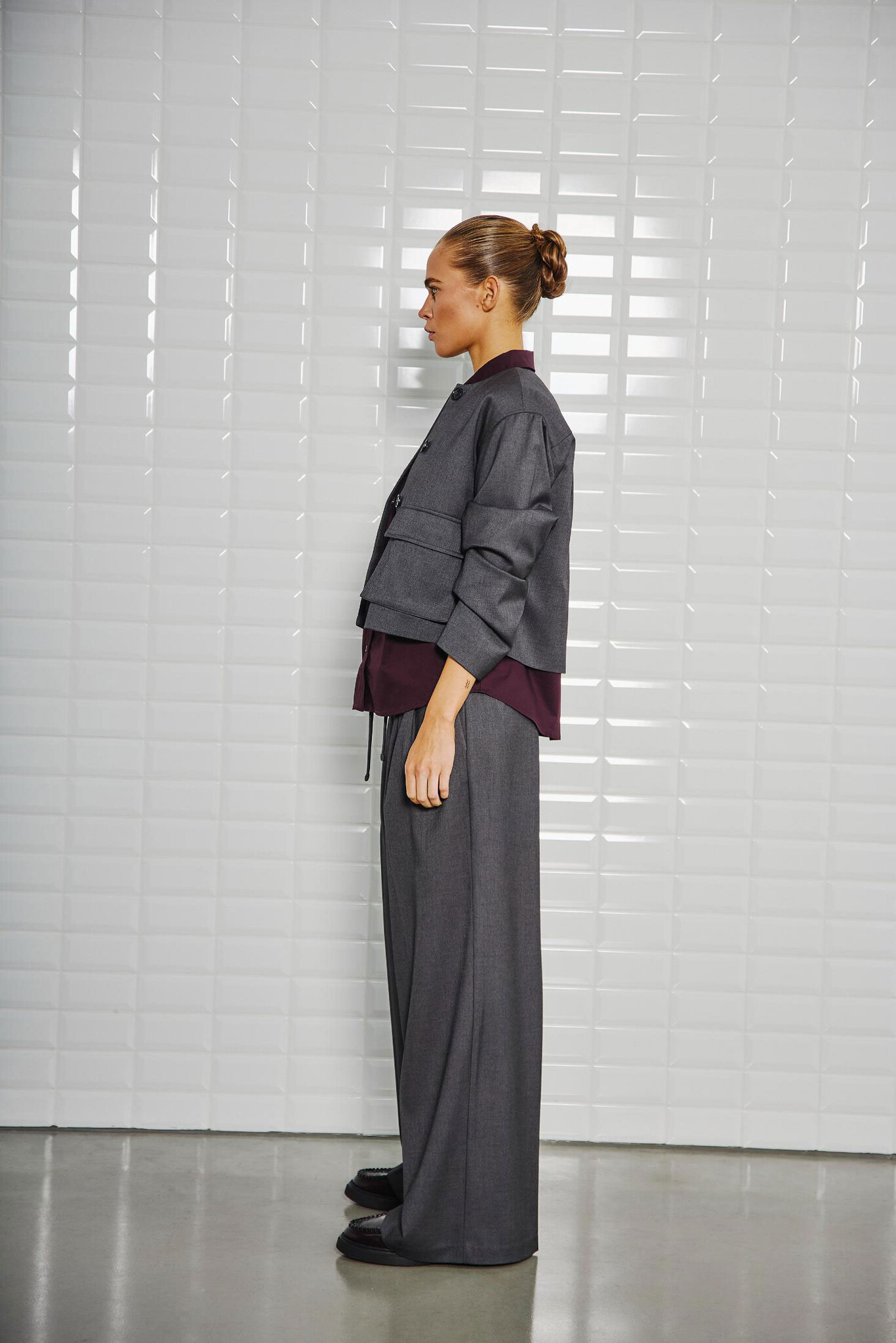 WBLMAGNOLIA TAILORED JACKET MIDNIGHT GREY
