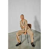 WBLVALENTINA TAILORED PANTS FALCON MELANGE