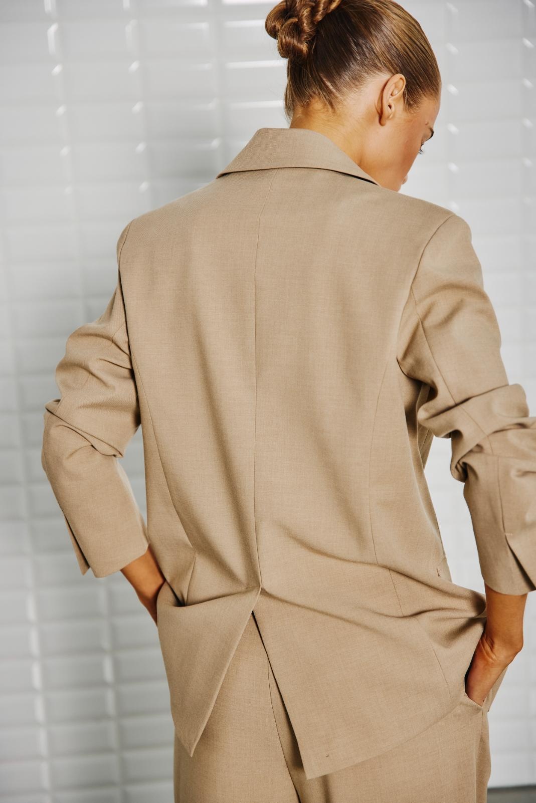 WBLVALENTINA TAILORED PANTS FALCON MELANGE