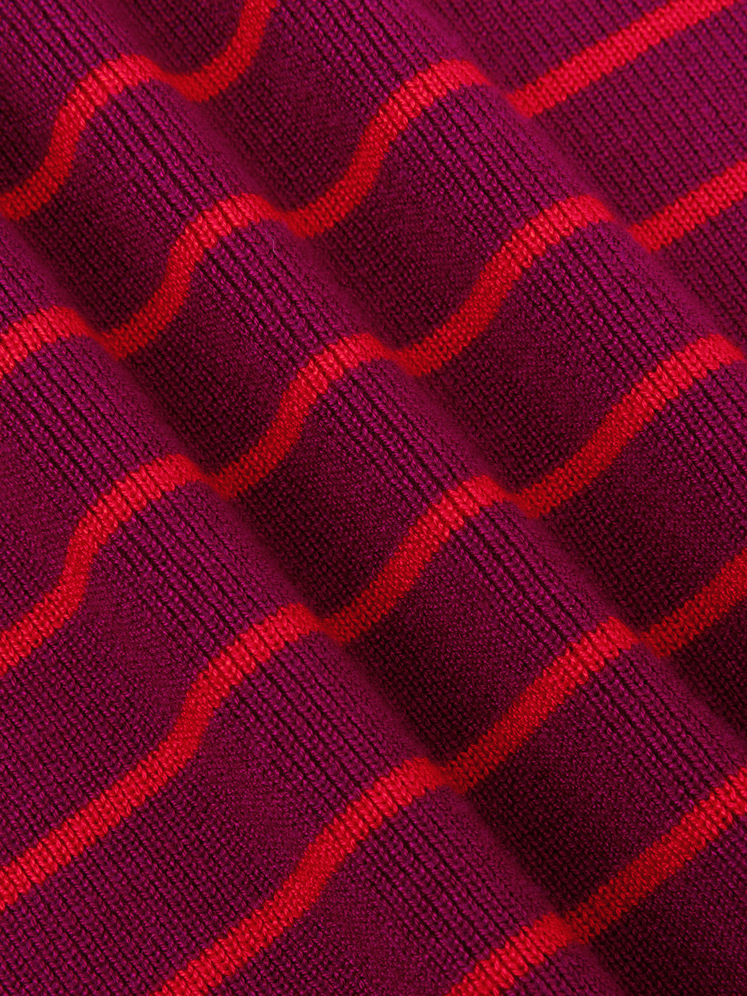Knitted Top Devina Fuchsia purple/red