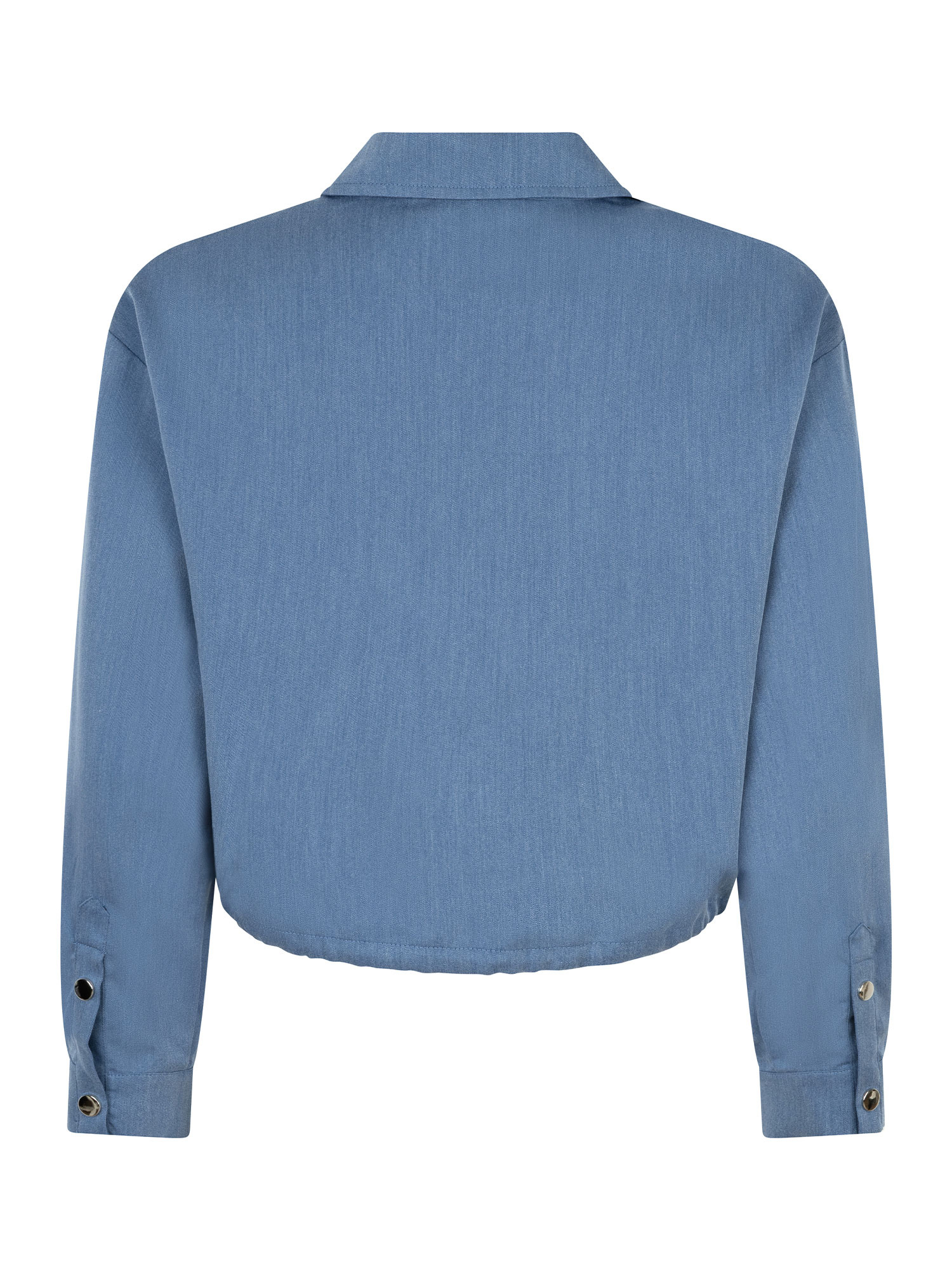 Blouse Kess Denim blue/burgundy