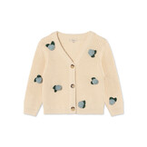 COOL FLOWER CARDIGAN/SANDSHELL