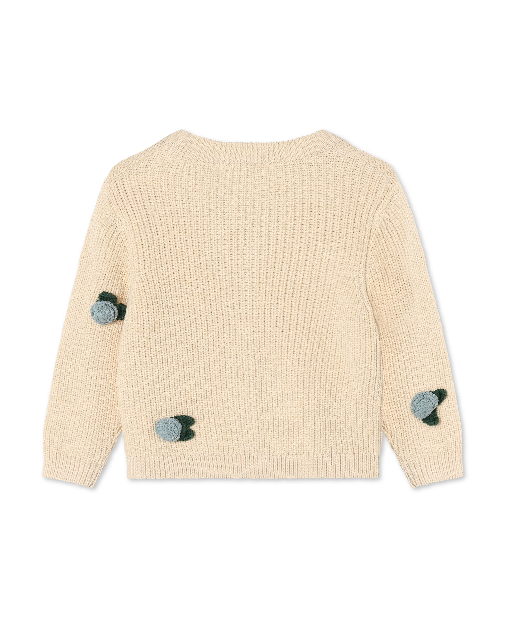 COOL FLOWER CARDIGAN/SANDSHELL