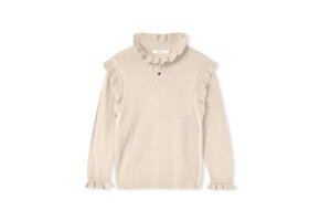 FAME LS BLOUSE/SANDSHELL