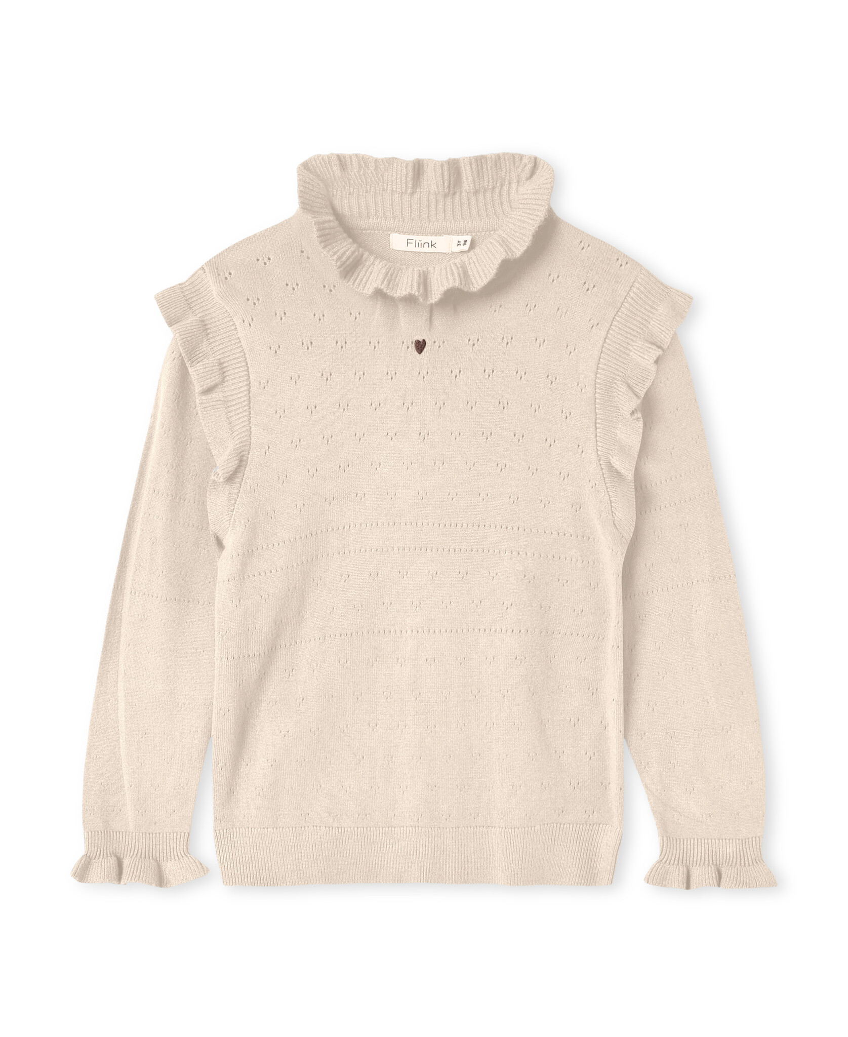 FAME LS BLOUSE/SANDSHELL