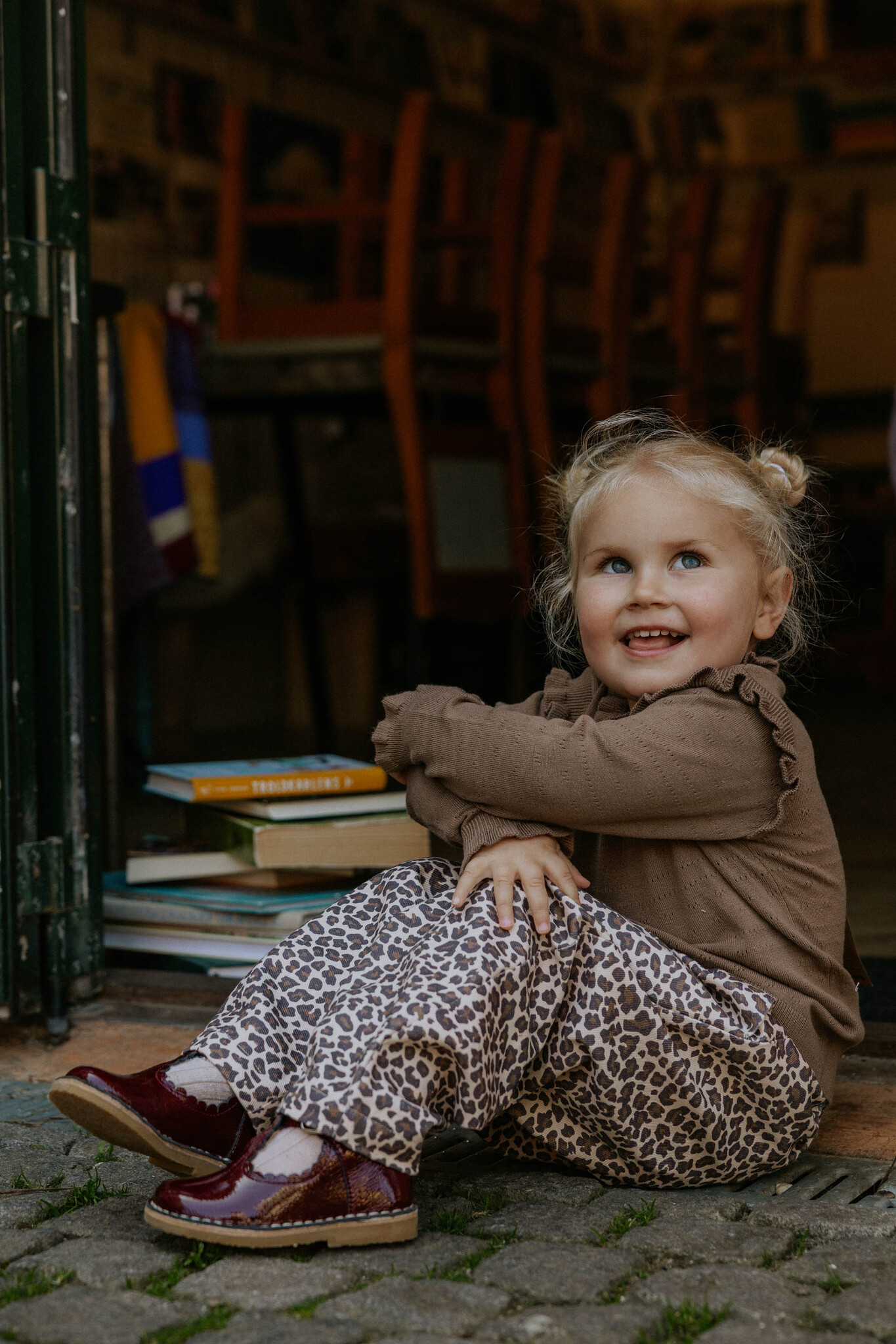 LEO PANT PINE BARK AOP