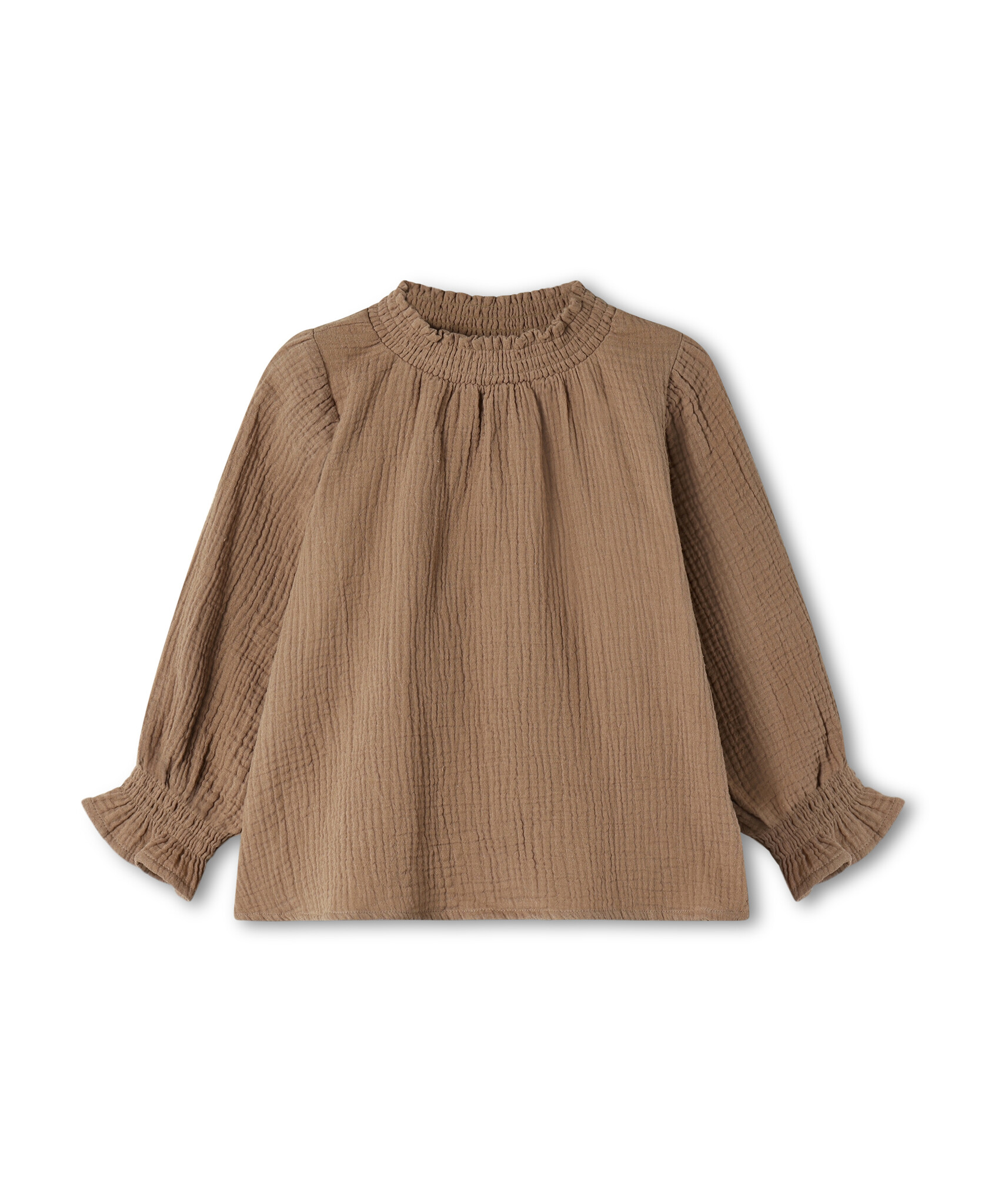 PACO LS BLOUSE PINE BARK