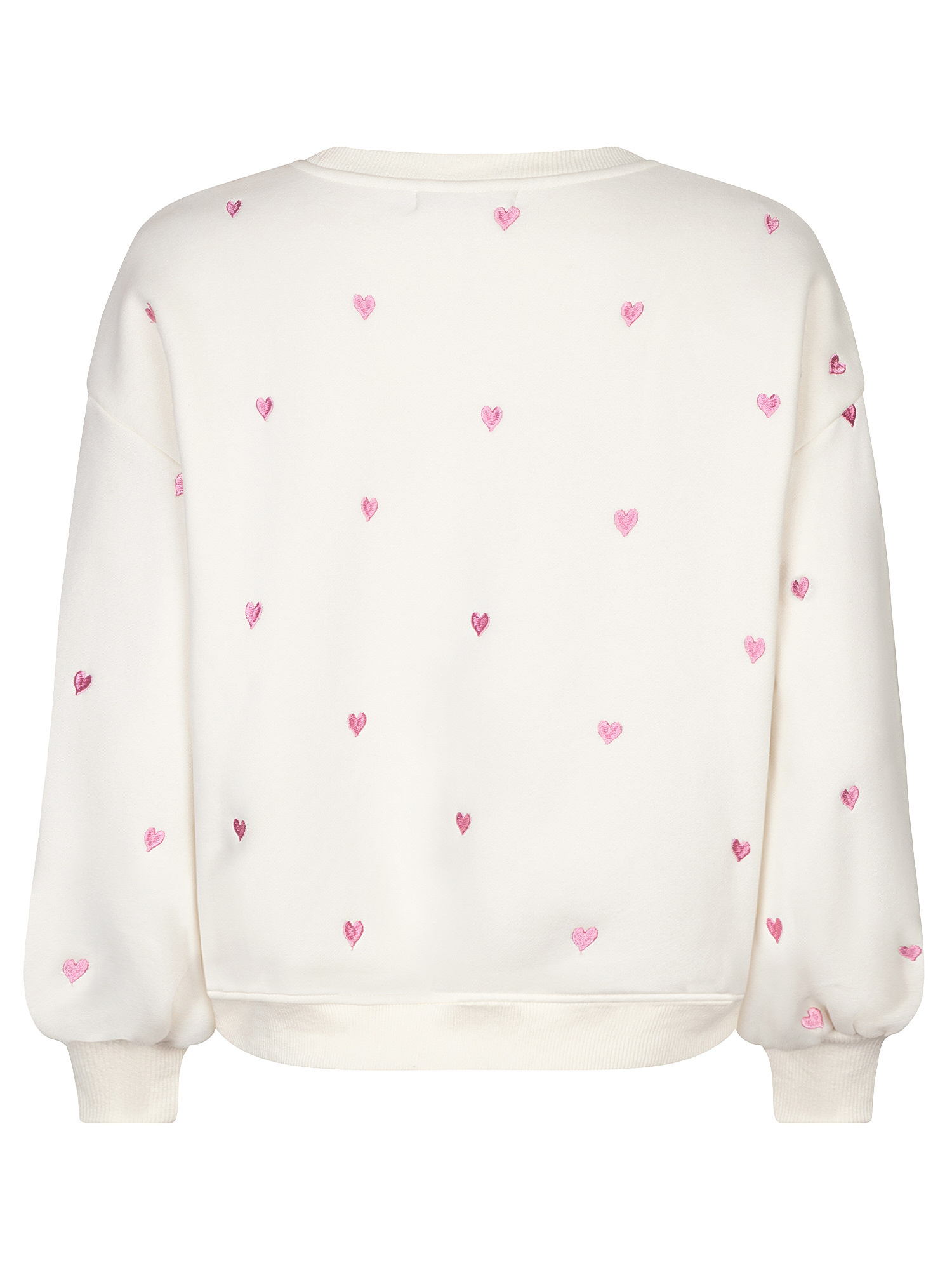 Sweater Hearts Ecru/pink