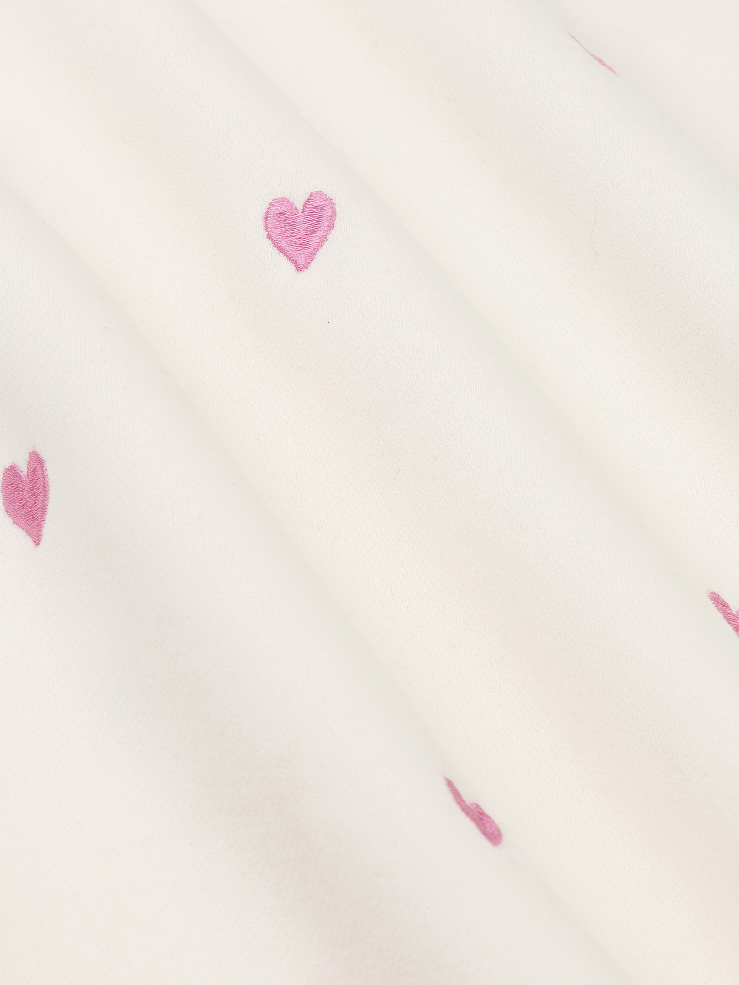 Sweater Hearts Ecru/pink