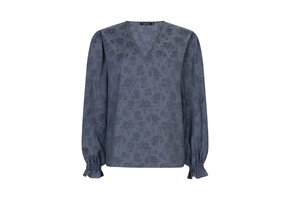 Top Pauline Denim flower