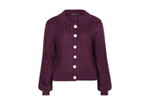 Knitted top Colette Aubergine