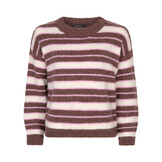 Knitted sweater Aria Mocha/ecru