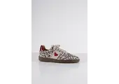 Poona heart leopard Sand/Bordeaux