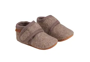 Baby Wool Slippers Walnut
