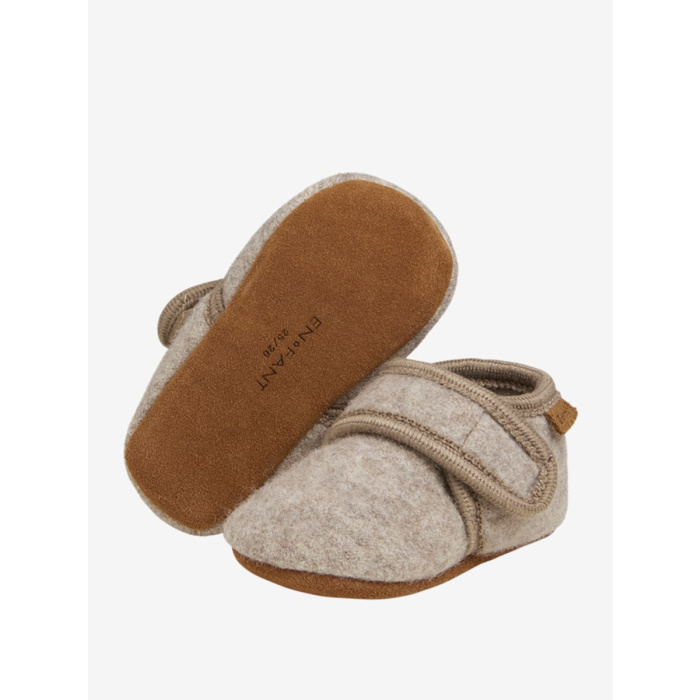 Baby Wool slippers Sand Melange
