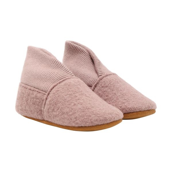 Wool Slippers w. Rib Bark