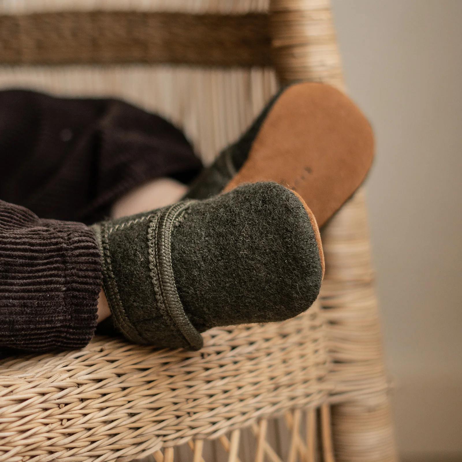 Baby Wool Slippers Rosin