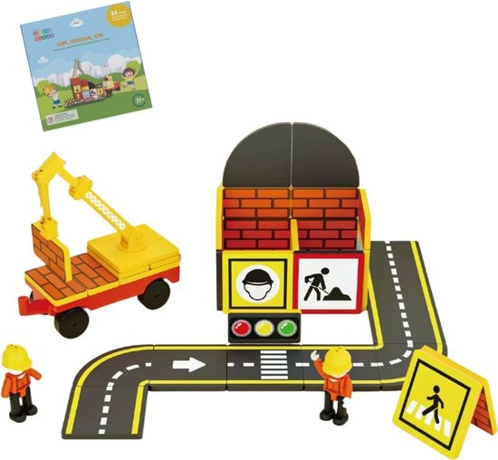 Gladi tiles 53-delige bouwplaats