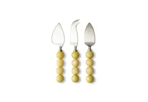 HK Living Kaasmesjes | Lemon (set van 3)