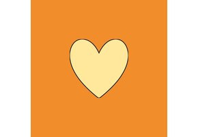 Alfabet Tegeltje Heart