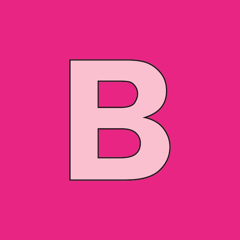 Alfabet Tegeltje Letter B