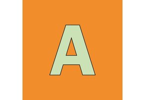 Alfabet Tegeltje Letter A