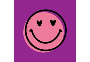 Magneettegeltje Smiley Heart