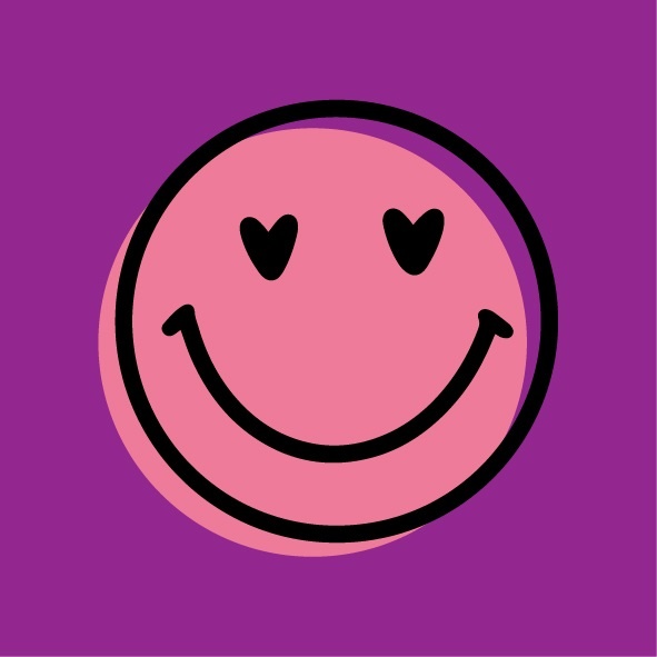 Magneettegeltje Smiley Heart