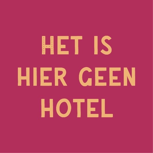 Magneettegeltje Het Is Geen Hotel